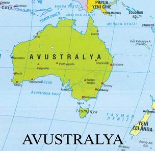 Avustralya TürkBirDev Temsilcilikleri Haritası