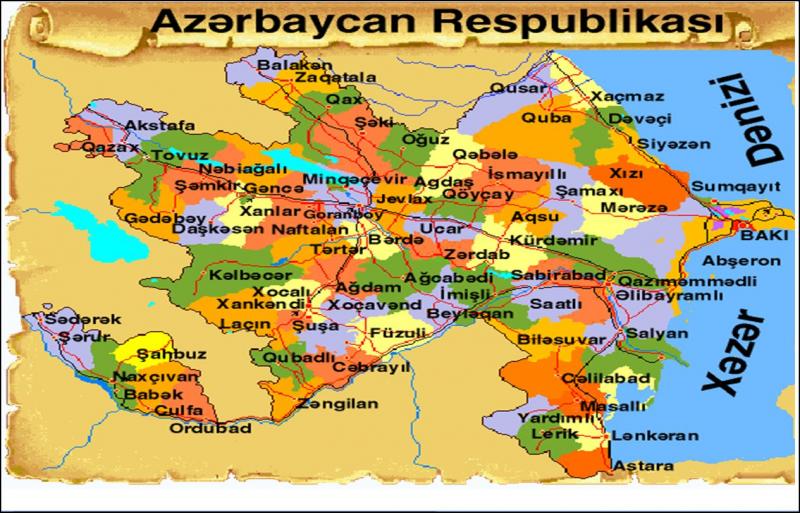 Azerbaycan Haritasi